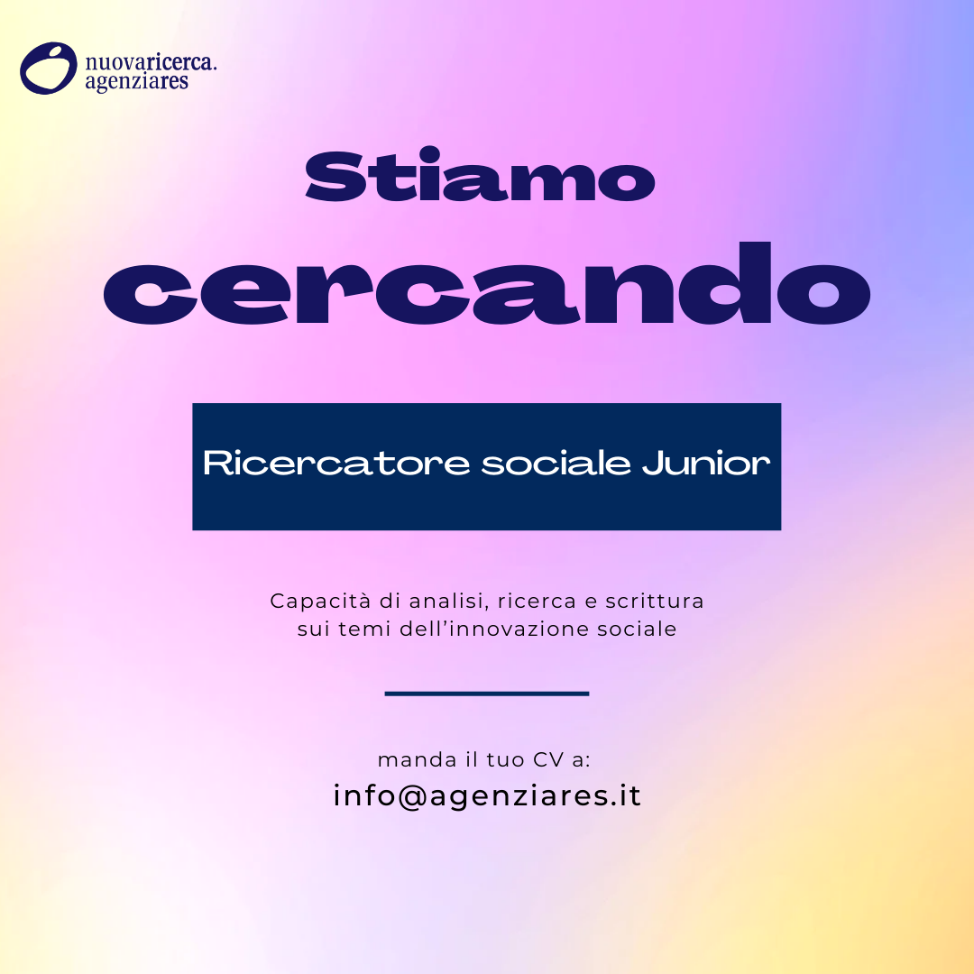 Avviso Per Ricercatore/Ricercatrice Sociale Junior